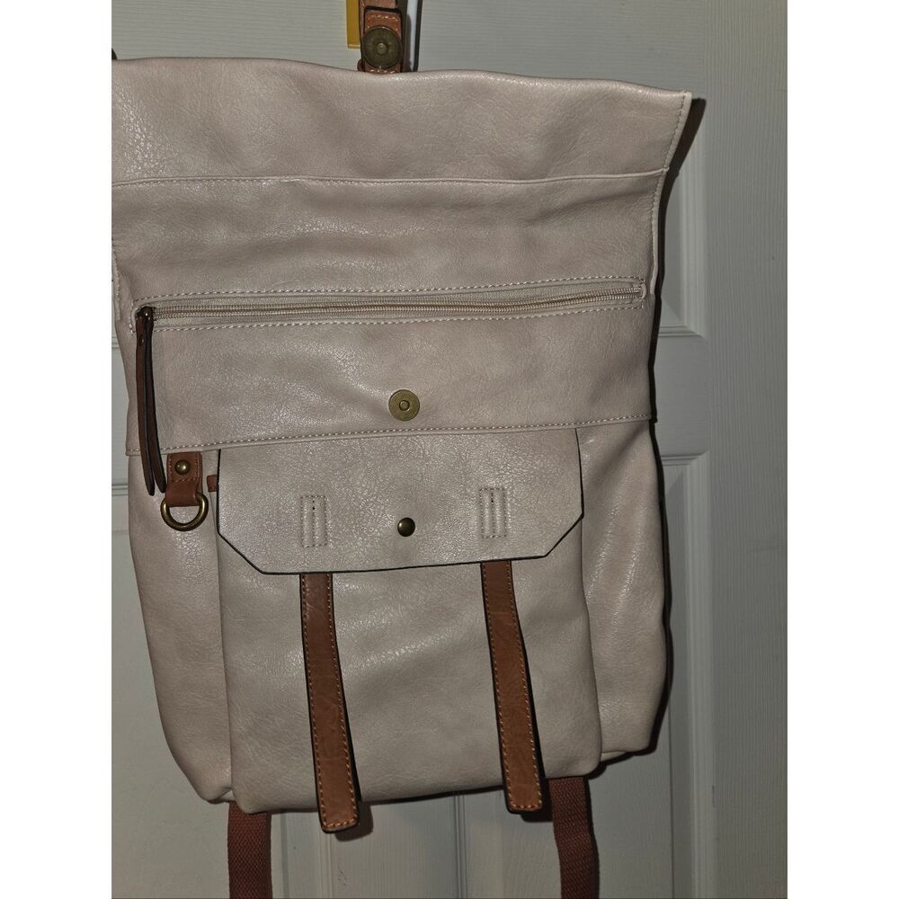 Leather-Style Backpack - Picture 2 of 4